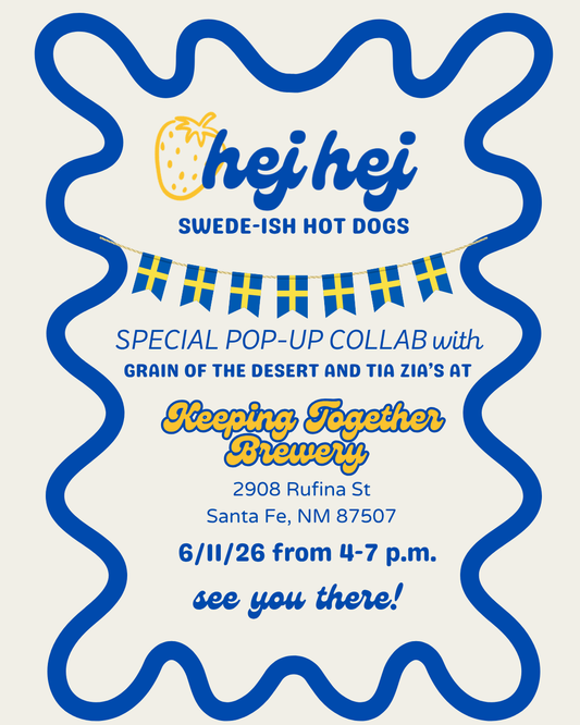 Hej Hej x Grain of the Desert x Tia Zia's COLLAB POP UP in Santa Fe!